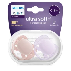 Dummies & Accessories*Phillips Avent Avent Soother Ultra Soft 2 Pack