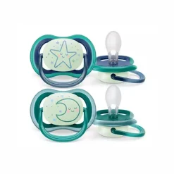 Dummies & Accessories*Phillips Avent Avent Ultra Air Night Soothers 2pk