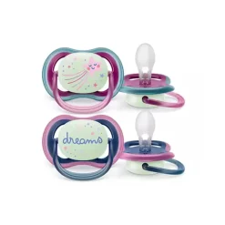 Dummies & Accessories*Phillips Avent Avent Ultra Air Night Soothers 2pk