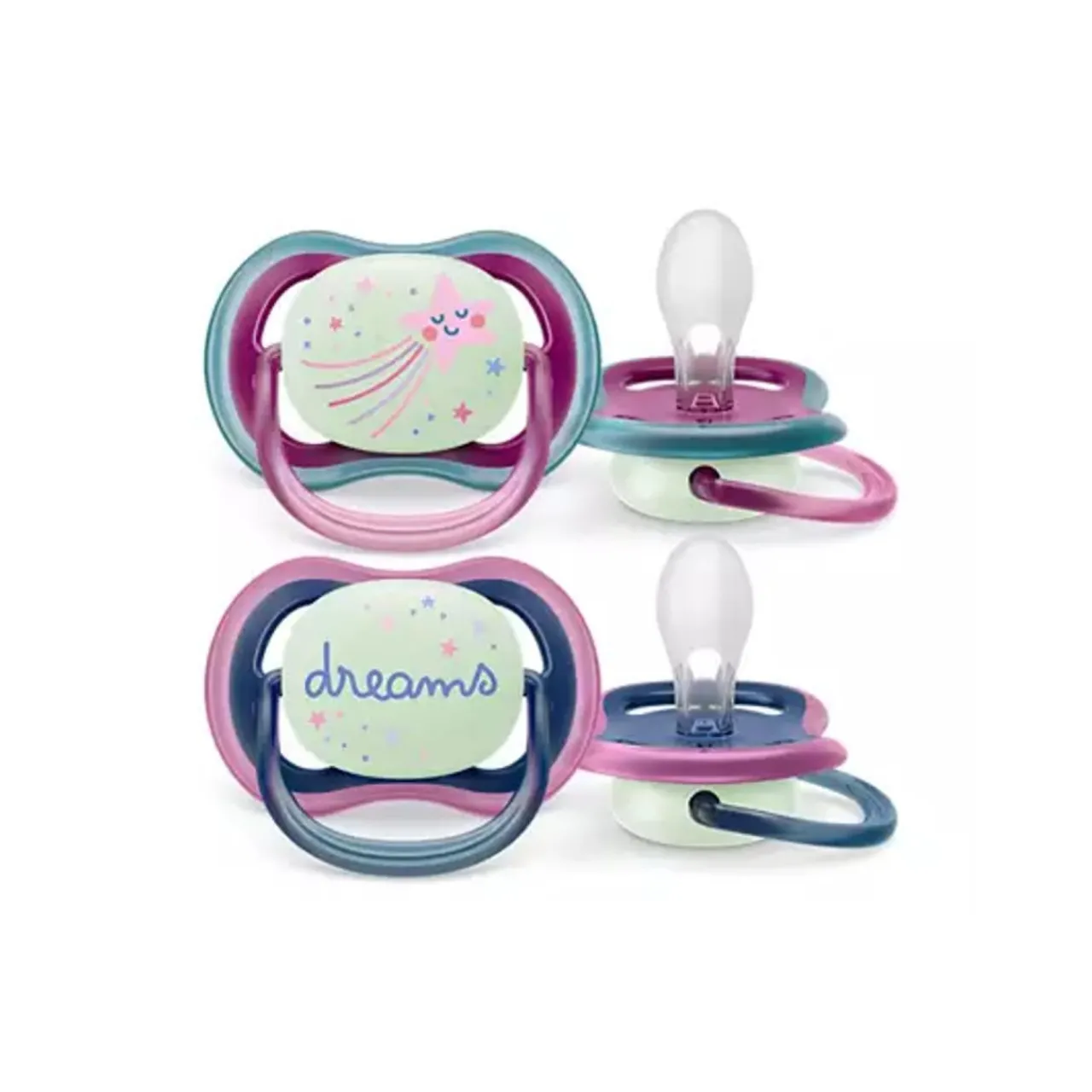 Dummies & Accessories*Phillips Avent Avent Ultra Air Night Soothers 2pk