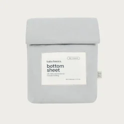 Bassinet & Co-Sleeper Bedding*Babu Basics Organic Cotton Bassinet Fitted Sheet - 40 x 80cm