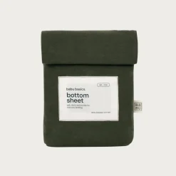 Bassinet & Co-Sleeper Bedding*Babu Basics Organic Cotton Bassinet Oval Fitted Sheet - 58 x 72cm