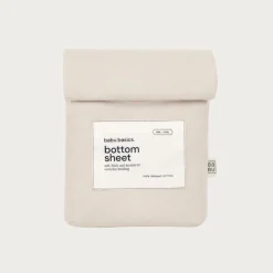 Bassinet & Co-Sleeper Bedding*Babu Basics Organic Cotton Bassinet Oval Fitted Sheet - 58 x 72cm