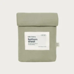 Bassinet & Co-Sleeper Bedding*Babu Basics Organic Cotton Bassinet Oval Fitted Sheet - 58 x 72cm