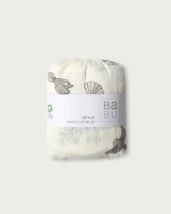 Nappies, Wipes & Wet Bags|Towels & Facecloths*Babu Muslin Wash Cloth 6 Pack
