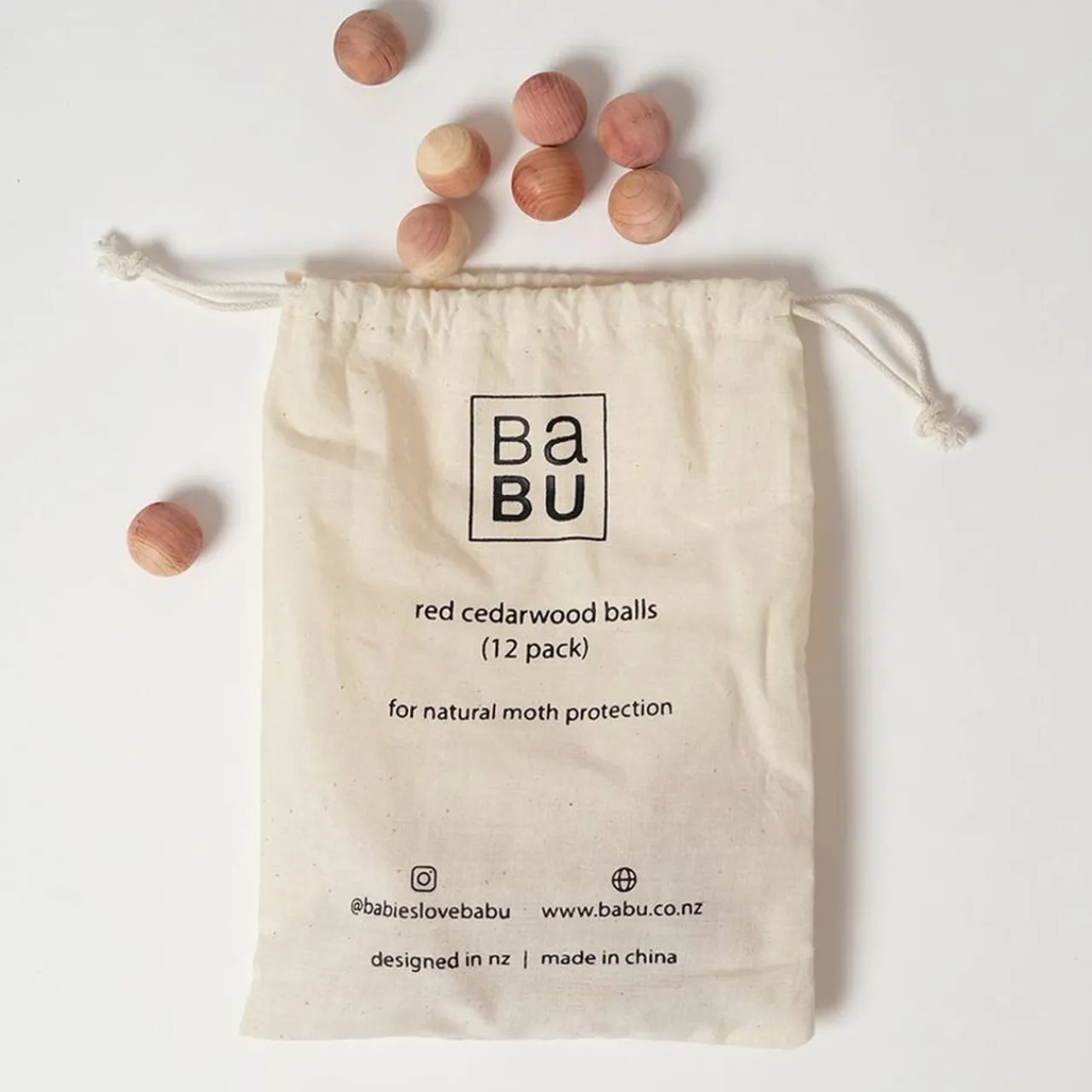 Laundry*Babu Red Cedarwood Moth Balls 12pk