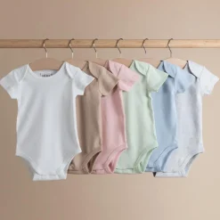 Bodysuits & Singlets*The Sleep Store Baby Basics Organic Cotton Short-Sleeve Bodysuit