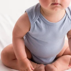 Bodysuits & Singlets*The Sleep Store Baby Basics Organic Cotton Singletsuit