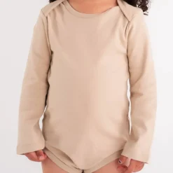 Bodysuits & Singlets*The Sleep Store Baby Basics Organic Cotton Long-Sleeve Bodysuit