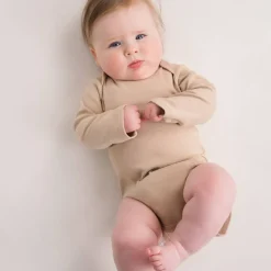 Bodysuits & Singlets*The Sleep Store Baby Basics Organic Cotton Long-Sleeve Bodysuit