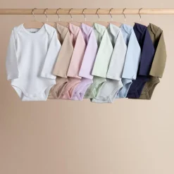 Bodysuits & Singlets*The Sleep Store Baby Basics Organic Cotton Long-Sleeve Bodysuit