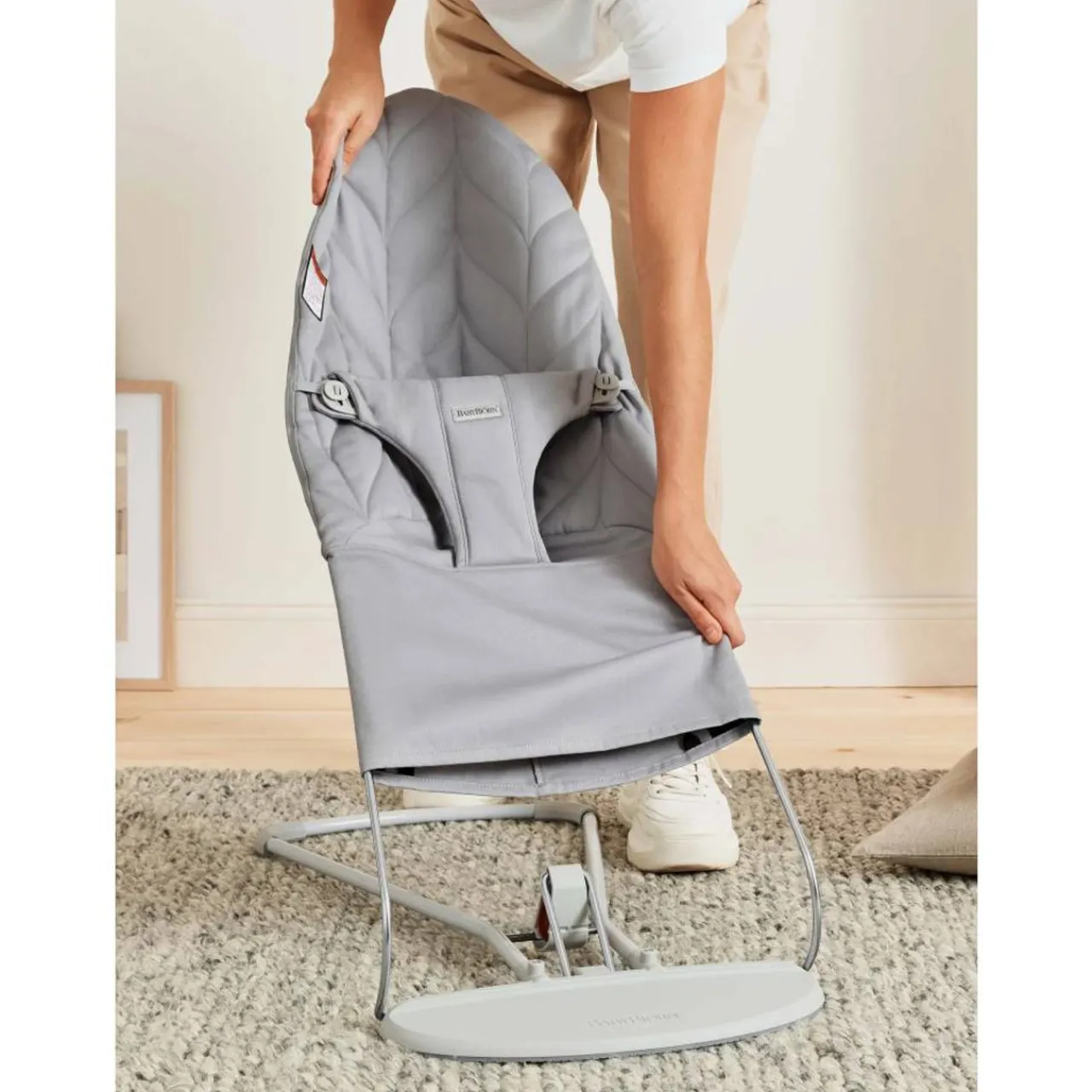 Bouncers & Baby Swings*Baby Bjorn Bliss Cover - Cotton Petal Quilt