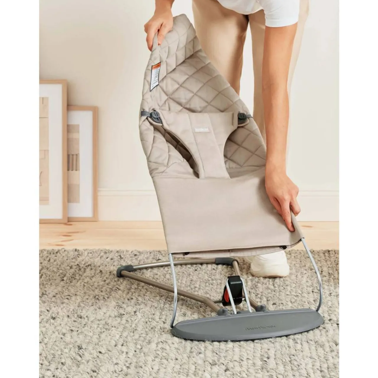 Bouncers & Baby Swings*Baby Bjorn Bliss Cover - Cotton Petal Quilt