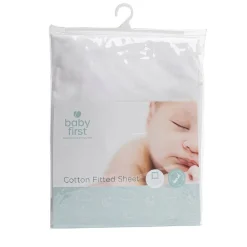 Travel Cots & Beds|Cot Sheets*Baby First Fitted Portacot Sheet - White