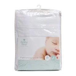 Cot Sheets|Bassinet & Co-Sleeper Bedding*Baby First Flannelette Sheet Set