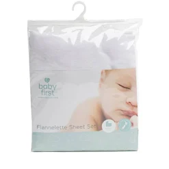 Cot Sheets|Bassinet & Co-Sleeper Bedding*Baby First Flannelette Sheet Set