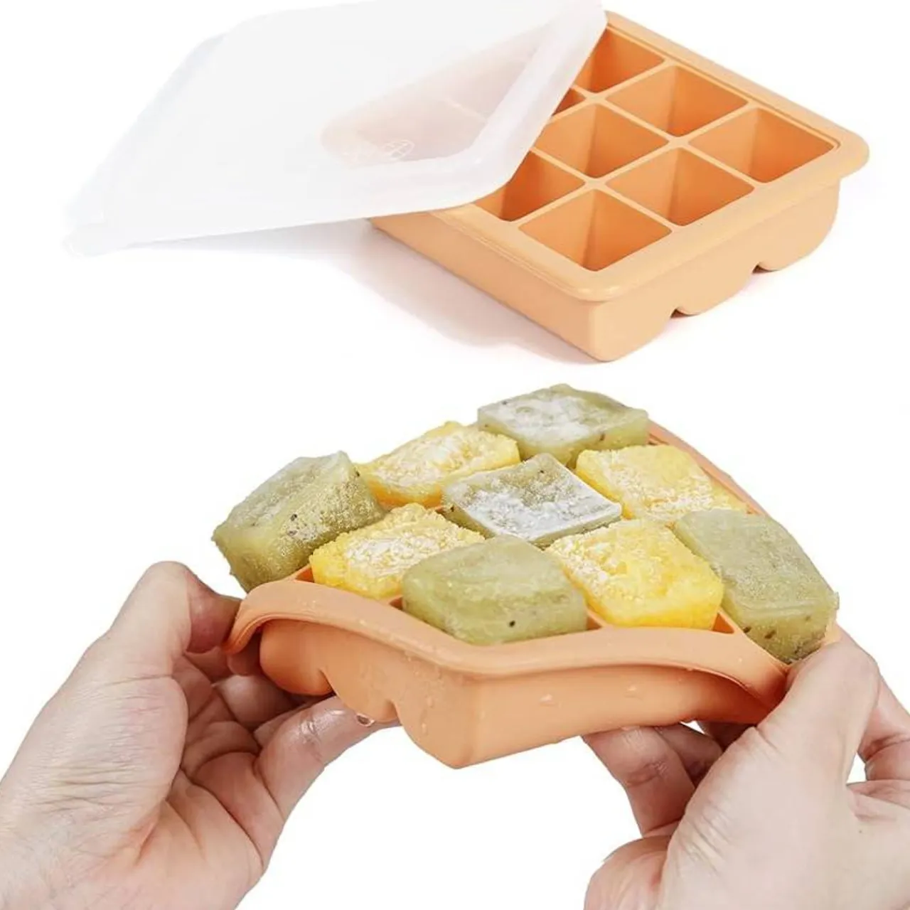 Breast Pumps & Accessories|Starting Solids*Haakaa Baby Food and Breast Milk Freezer Tray - 9 Compartments