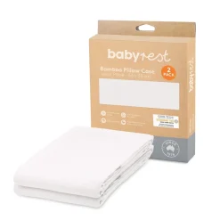 Pillows & Pillowcases*BabyRest Junior Bamboo Pillow Case 2 Pack White