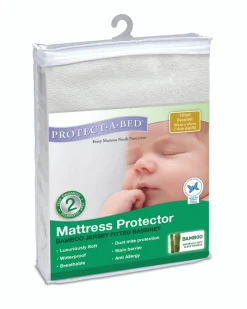 Mattress Protectors & Underlays|Bassinet & Co-Sleeper Bedding*Protectabed Bamboo Jersey Fitted Mattress Protector