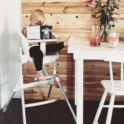 High Chairs & Booster Seats|Starting Solids*Béaba Beaba Up & Down Highchair White