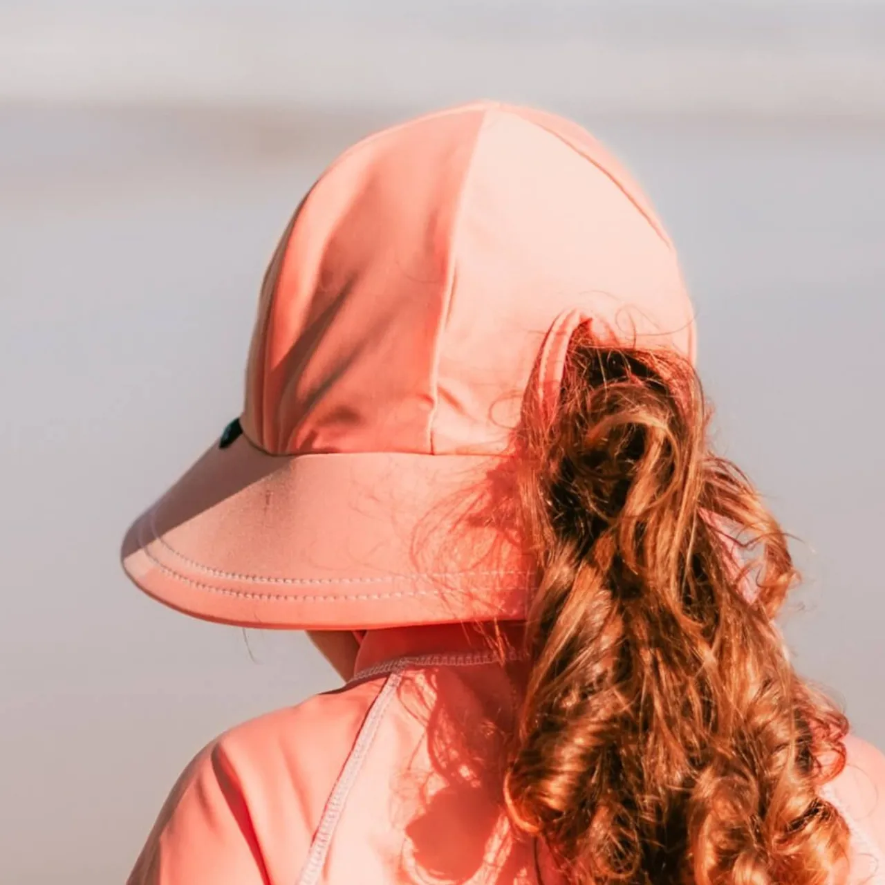 Sun & Swim*Bedhead Hats Ponytail Beach Swim Bucket Hat - Core Peach