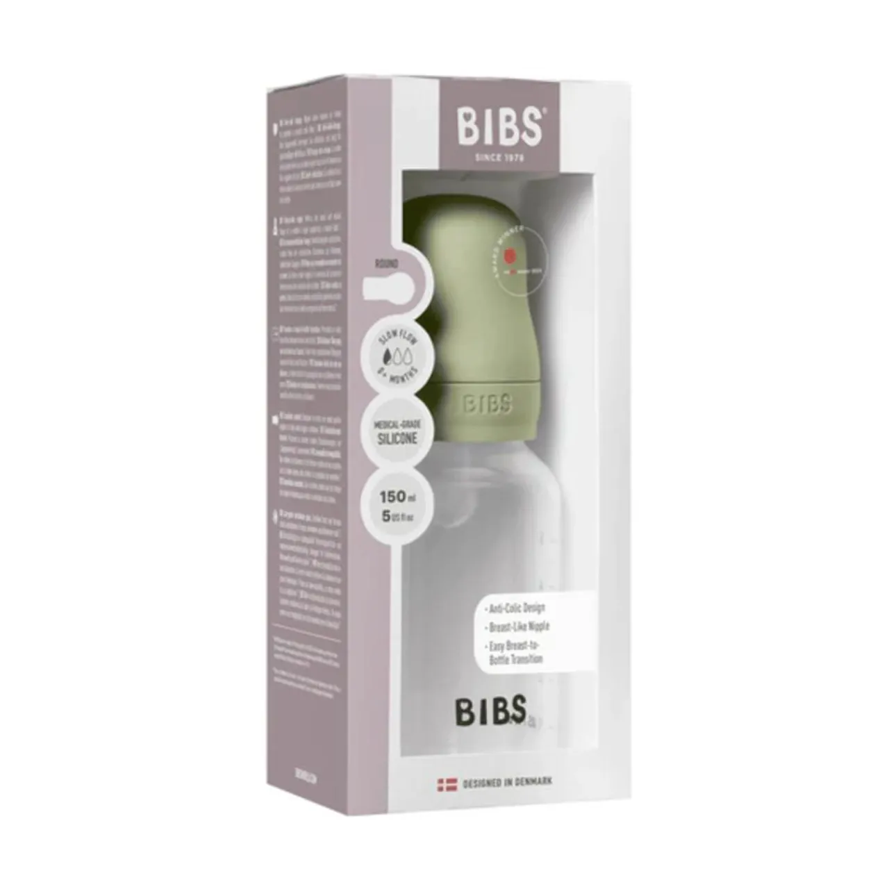 Bottles & Teats*Bibs Baby Bottle Complete Set - Silicone