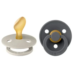 Dummies & Accessories*Bibs Colour Anatomical Latex Pacifier 2pk