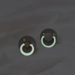 Dummies & Accessories*Bibs De Lux Silicone Night Glow Colour Mix 2pk - One Size