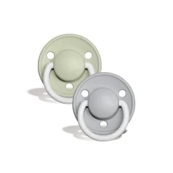 Dummies & Accessories*Bibs De Lux Silicone Night Glow Colour Mix 2pk - One Size