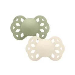 Dummies & Accessories*Bibs Infinity Symmetrical Silicone Pacifier 2pk