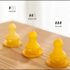 Bottles & Teats*Bibs Replacement Bottle Nipples Latex 2pk