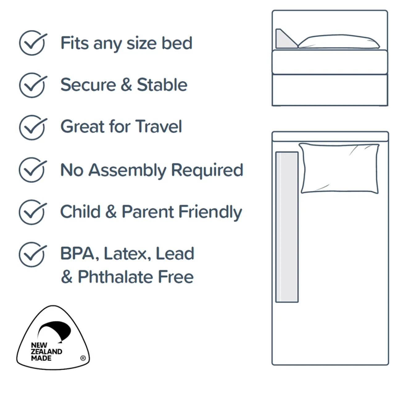 Safe Sleep*The Sleep Store Big Bed Bumper