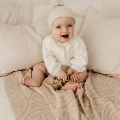 Pram Blankets|Baby Blankets & Quilts*BO & KO Baby Mohimohi Woven Pēpi Blanket