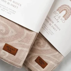 Pram Blankets|Baby Blankets & Quilts*BO & KO Baby Mohimohi Woven Pēpi Blanket