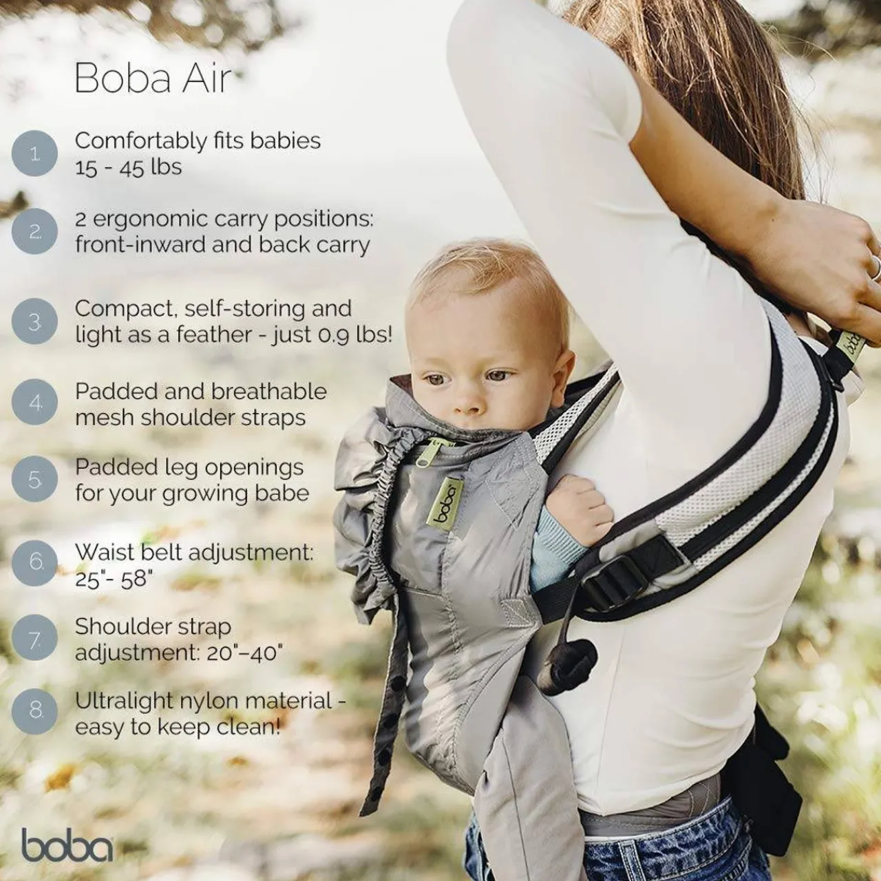 Buckle Carriers*Boba Air Ultra Lightweight Travel Carrier