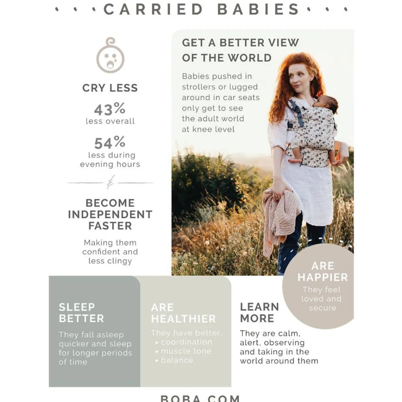 Stretchy Wraps & Woven*Boba Wrap - Organic Organic Dark Grey