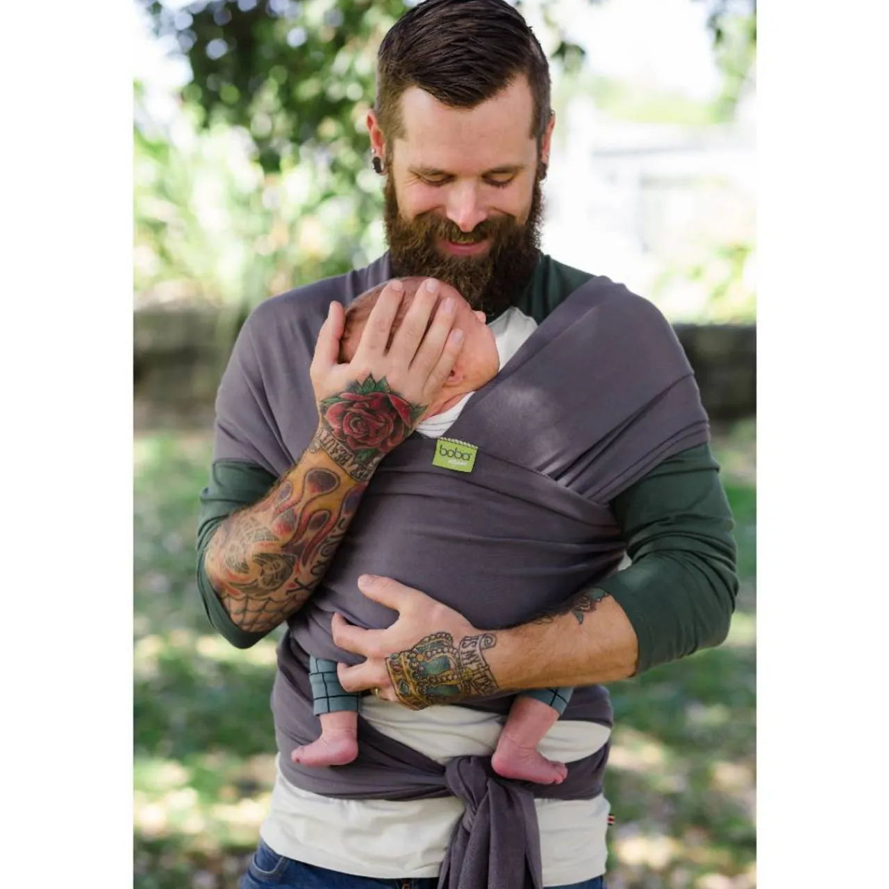 Stretchy Wraps & Woven*Boba Wrap - Organic Organic Dark Grey