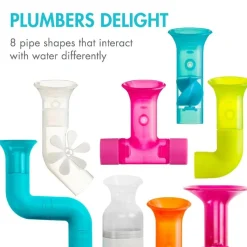 Bath Toys*Boon Bath Toy Bundle - Pipes, Tubes & Cogs