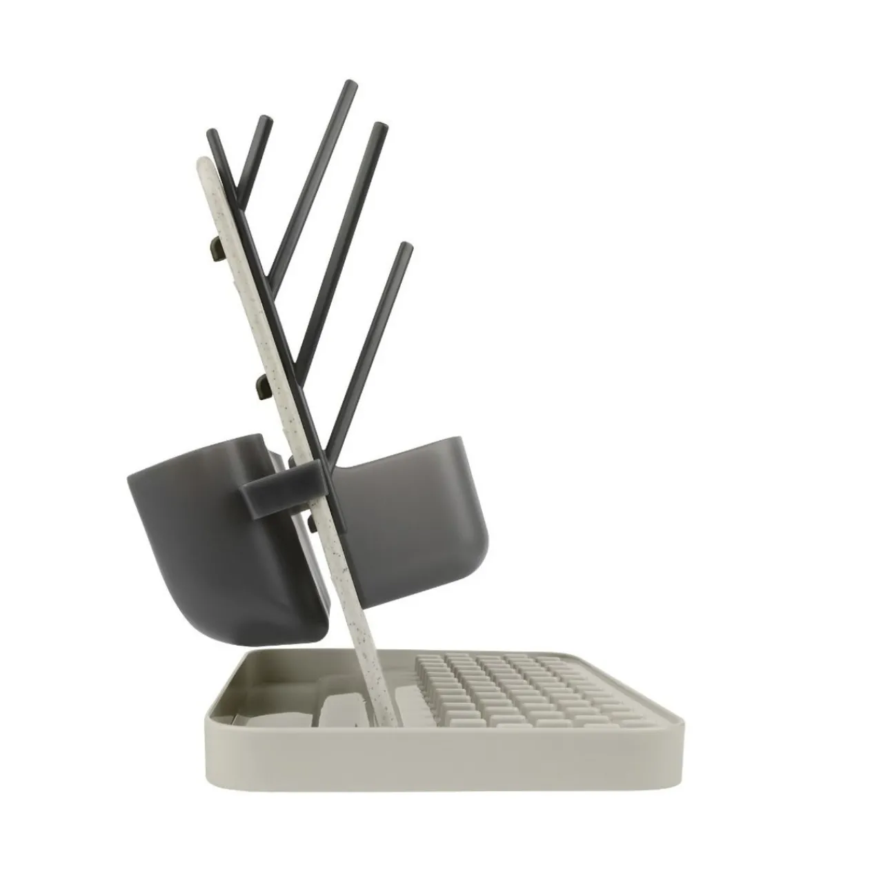 Cleaning & Sterilising*Boon Groove Drying Rack Grey/Charcoal