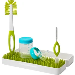 Cleaning & Sterilising*Boon Trip Travel Drying Rack & Bottle Brushes Green