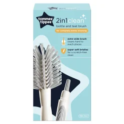 Cleaning & Sterilising*Tommee Tippee Bottle & Teat Brush Grey