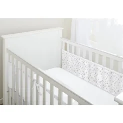 Safe Sleep*BreathableBaby Breathable Baby - Breathable Print Mesh Cot Liner - 2 Sides / Solid-end cots