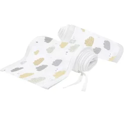 Safe Sleep*BreathableBaby Breathable Baby - Breathable Print Mesh Cot Liner - 2 Sides / Solid-end cots