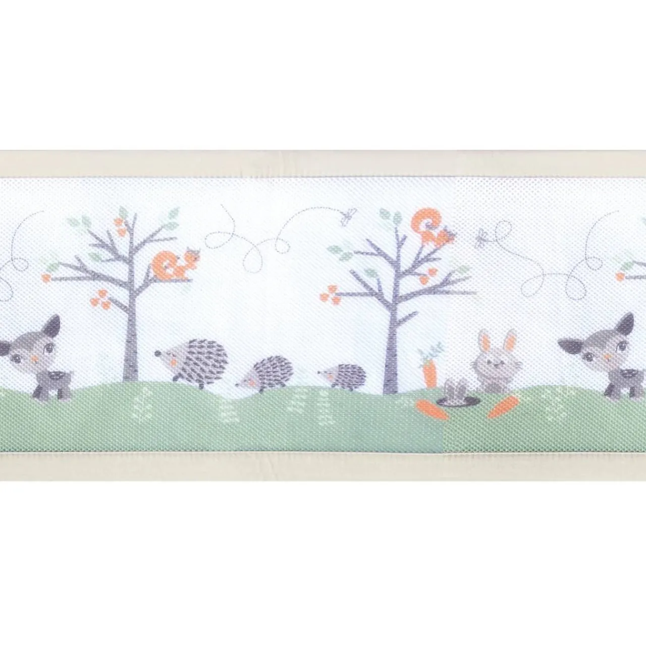 Safe Sleep*BreathableBaby Breathable Baby - Breathable Print Mesh Cot Liner - 2 Sides / Solid-end cots