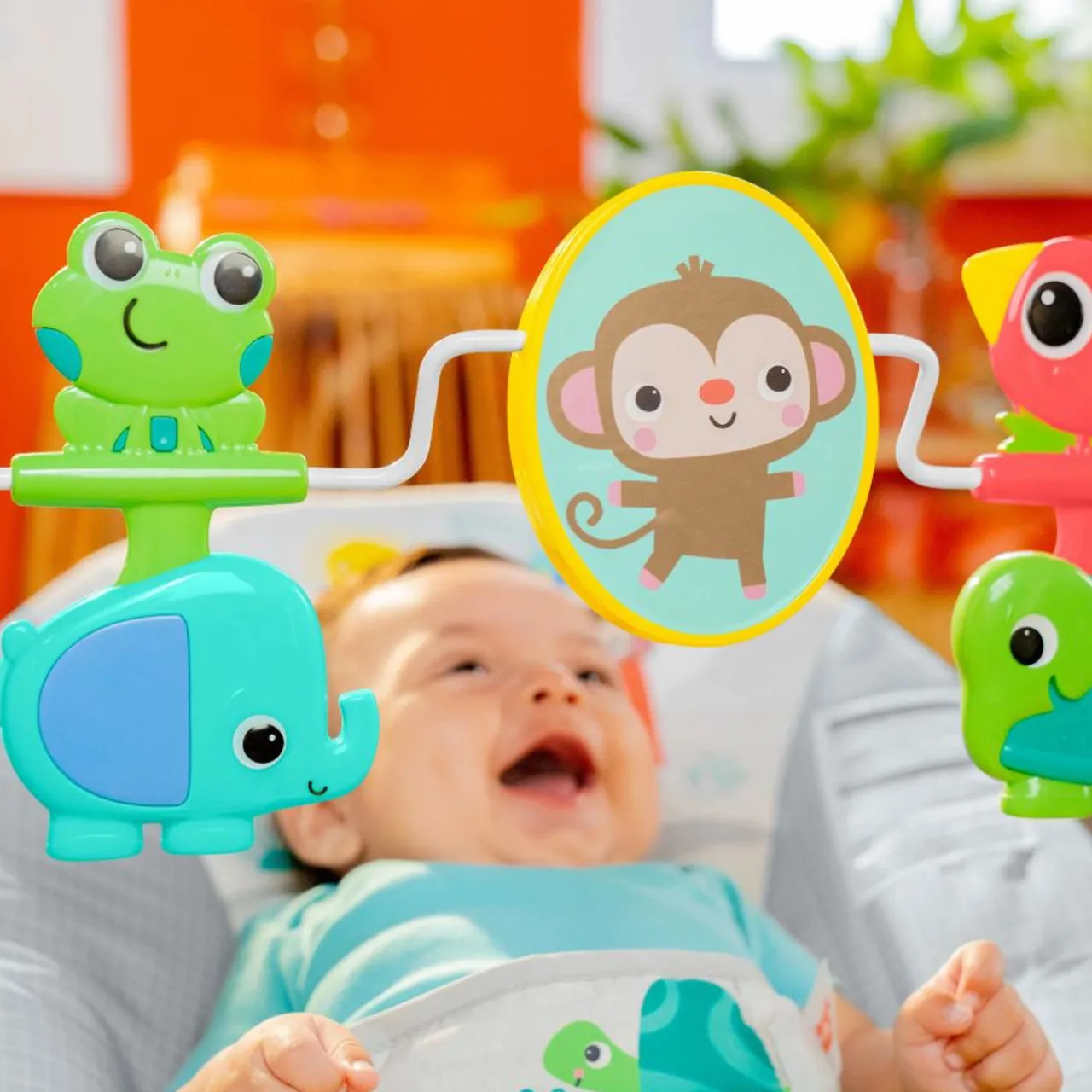 Bouncers & Baby Swings*Bright Starts Playful Paradise Vibrating Baby Bouncer