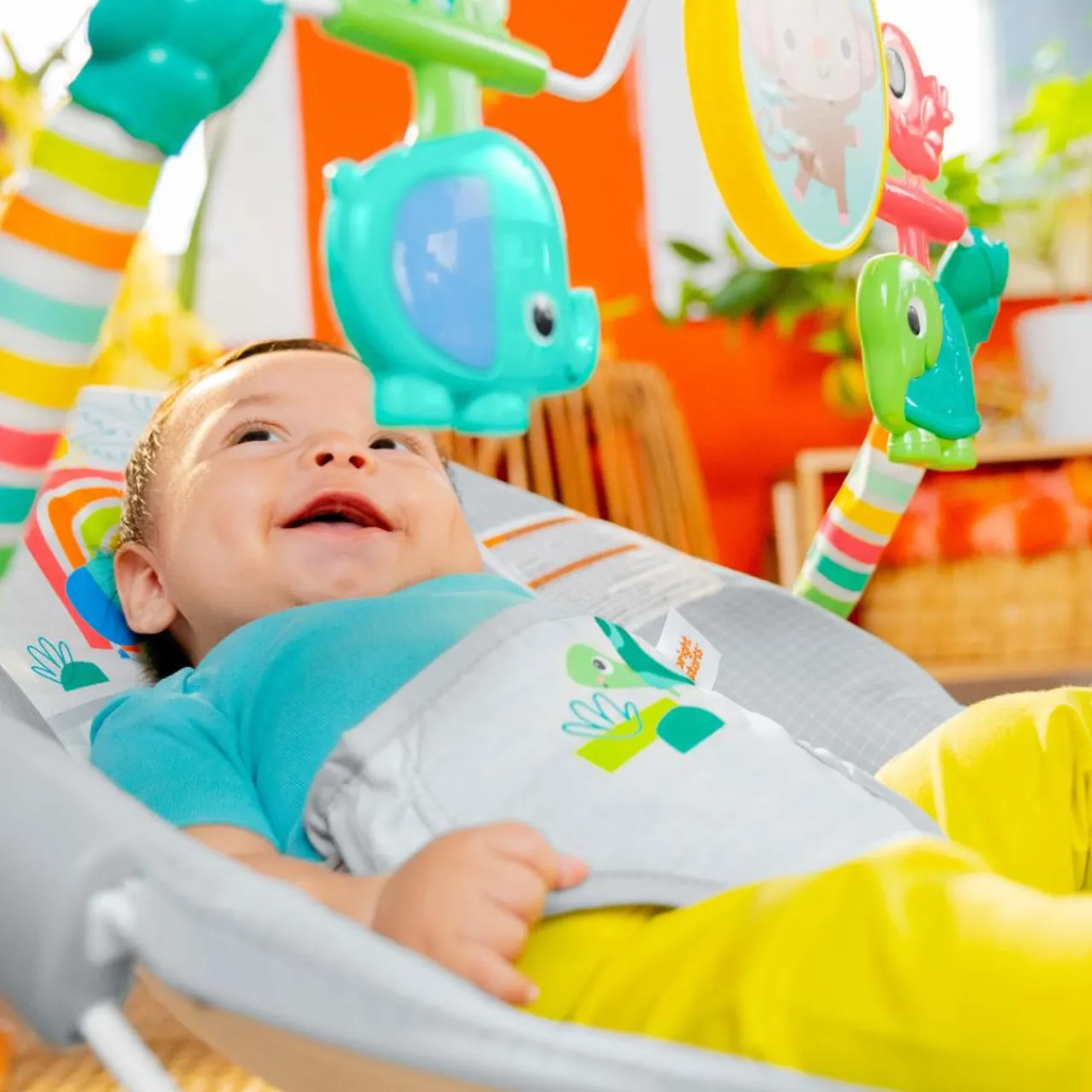 Bouncers & Baby Swings*Bright Starts Playful Paradise Vibrating Baby Bouncer