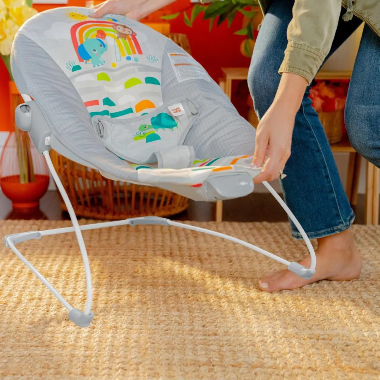Bouncers & Baby Swings*Bright Starts Playful Paradise Vibrating Baby Bouncer