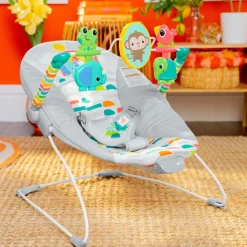 Bouncers & Baby Swings*Bright Starts Playful Paradise Vibrating Baby Bouncer