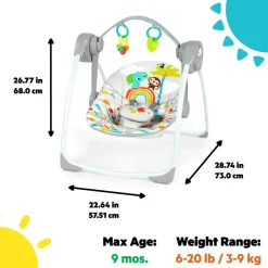 Bouncers & Baby Swings*Bright Starts Playful Paradise Portable Swing