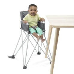 High Chairs & Booster Seats|Starting Solids*Bright Starts Pop 'N Dine High Chair Grey